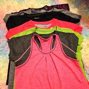 champion bcg all in motion Girl's size 6/7 athletic bundle shirts (7)
